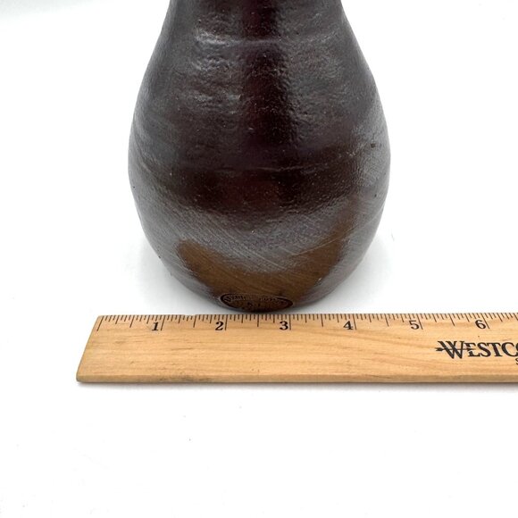 Australian Pottery 9" Vase - Bendigo Pottery 'Epsomware' - ca. 1979 to 1985 bro - Picture 9 of 10